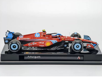 Amalgam 1/18 Ferrari SF-24 Miami GP 2024 #55 Carlos Sainz Resin Model