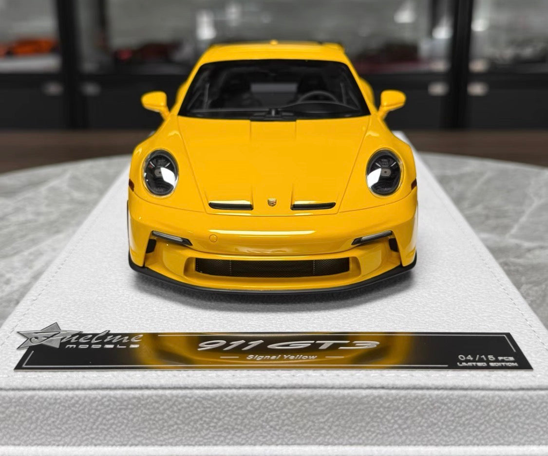 FuelMe Porsche 911 (992) GT3 Signal Yellow Limited Edition 1/18 Resin Model