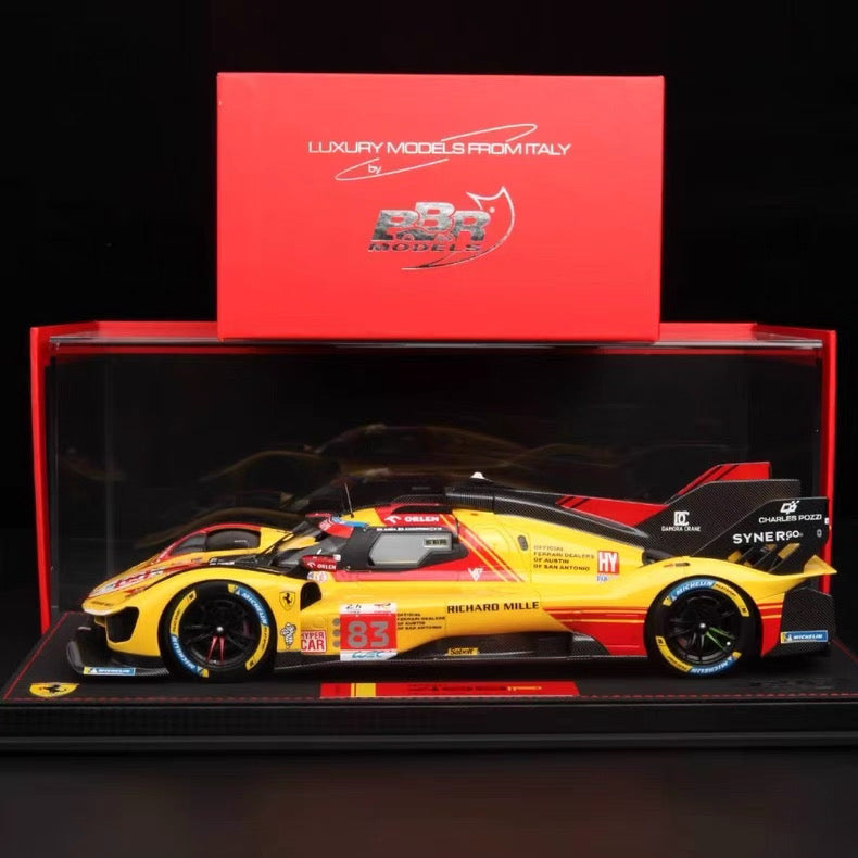 BBR 1/18 Ferrari 499P Le Mans 2024 No.83 Resin Model P18252C