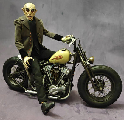 1/6 Custom Harley Bobber Motorcycle Resin Kit | 288 Metal Chain Links | Hand-assembled