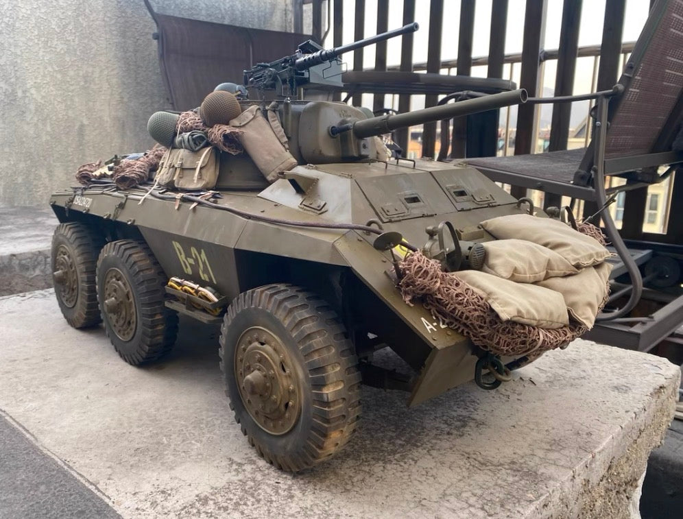 1/6 Scale WWII U.S. M8 Greyhound Armored Car Full Interior Display Model