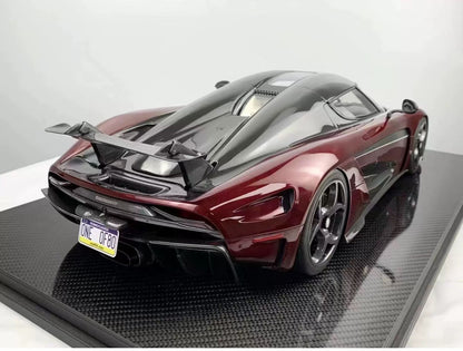 Frontiart 1:8 Koenigsegg Regera Carbon Wine Red Resin Model Limited 50
