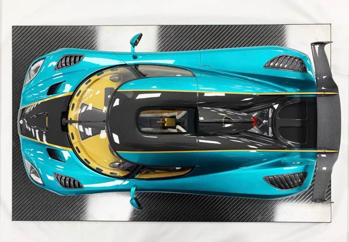 Frontiart 1/8 Koenigsegg Agera RS Ocean Blue Limited Edition Resin Model