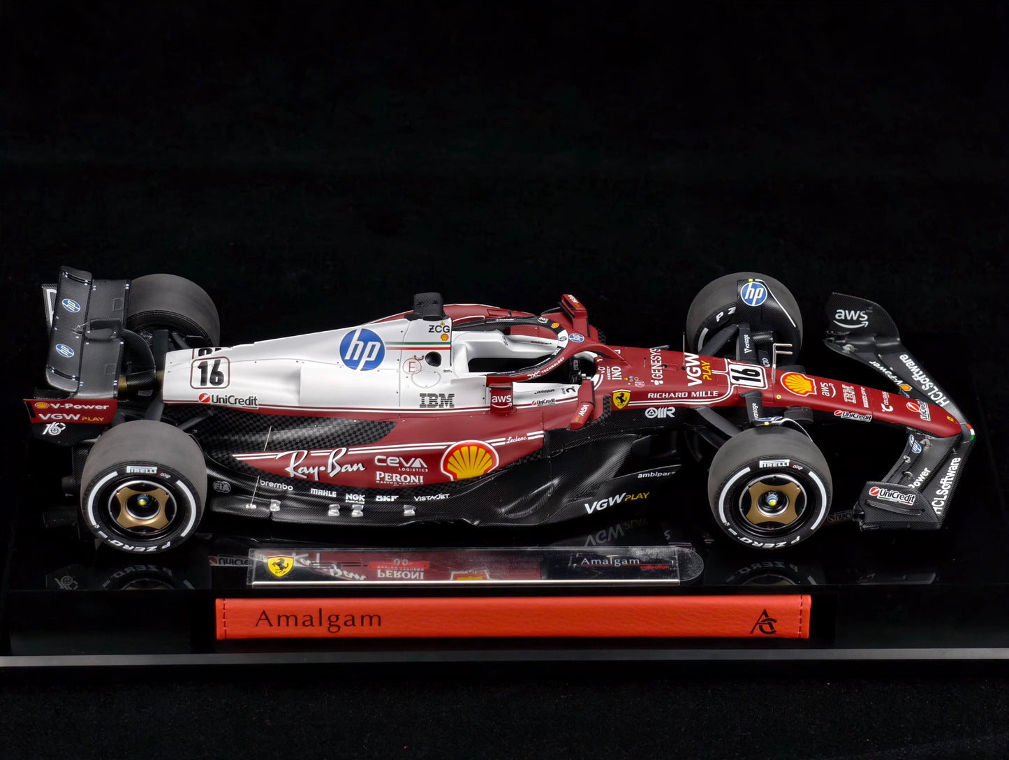 Amalgam 1/18 Ferrari SF25 F1 Monaco GP No.16 Resin Model