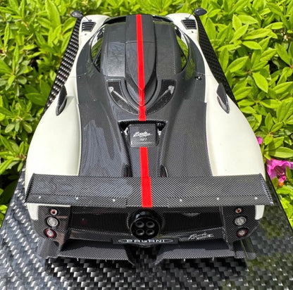 Kash 1/18 Pagani Zonda Cinque Exposed Carbon White Limited Edition