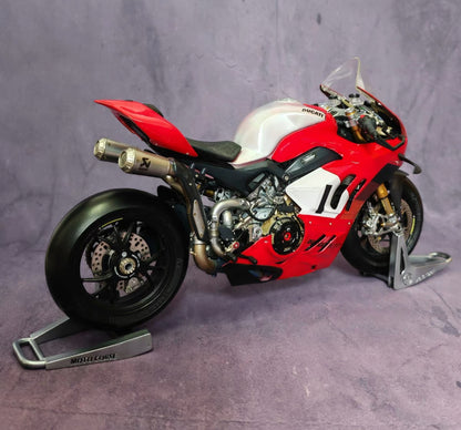 1/6 Ducati V4R Civilian Racing Version Motorcycle Resin Model | 310+ Parts | Red/White | Pre-order Only