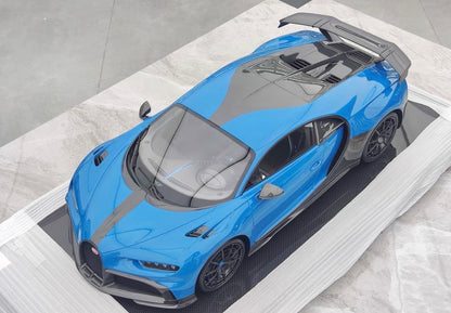 MR 1/8 Bugatti Chiron Pur Sport Dynamic Blue Resin Model
