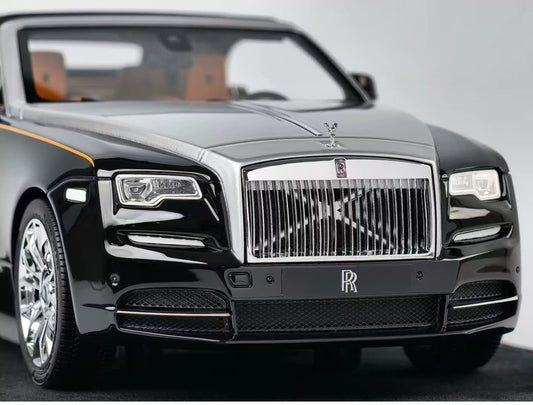 HH 1/18 Rolls-Royce Dawn Black & Silver Two-Tone Resin Model
