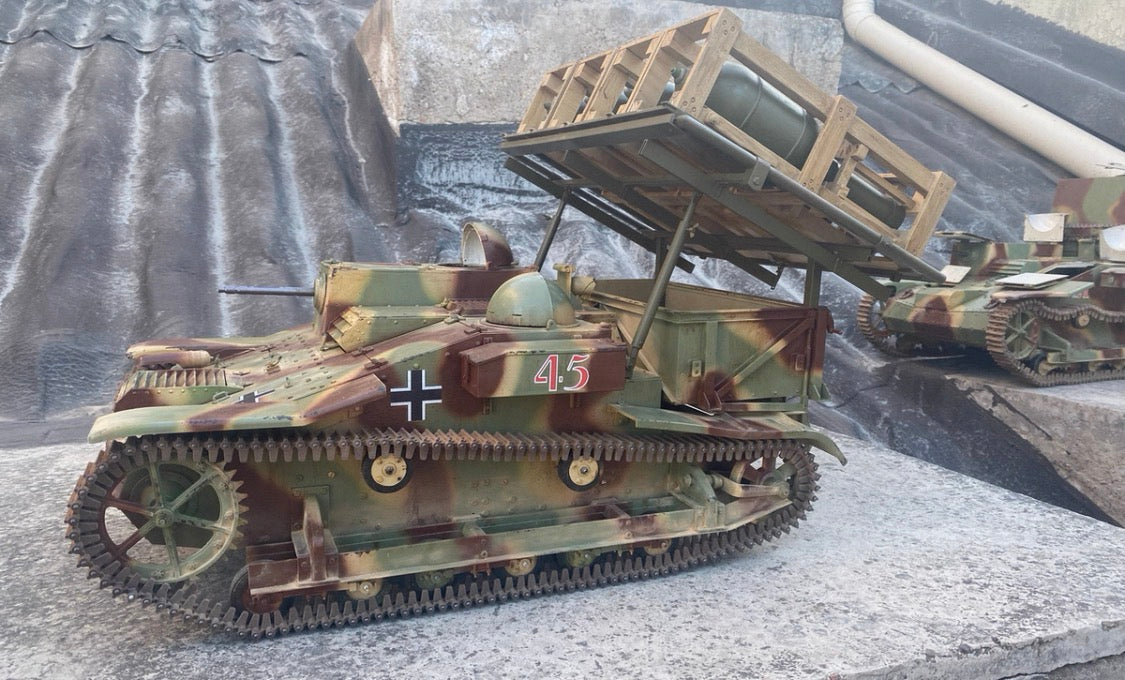 1/6 Scale Renault UE Tractor German Captured Rocket Launcher Display Model