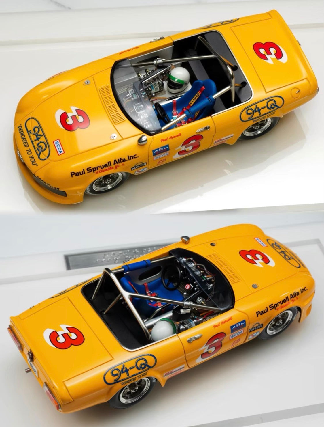 Masterpiece by Hayakawa Matsuyoshi 2000‘s work 1/43 Alfa Romeo 1984 Spyder SCCA Handmade Model