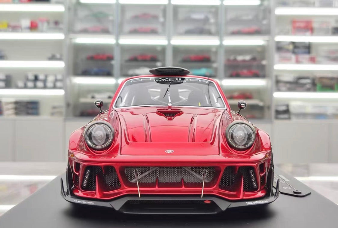 Dreamwalkers 1/18 Porsche 911 CHEVALIER D995 Flame Red Resin Model