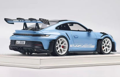 Davis & Giovanni Porsche 911 (992) GT3 RS Gentian Blue Limited Edition 1/18 Resin Model