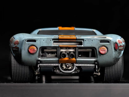 Amalgam 1:18 Ford GT40 #6 Le Mans 1969 Winner Weathered Resin Model