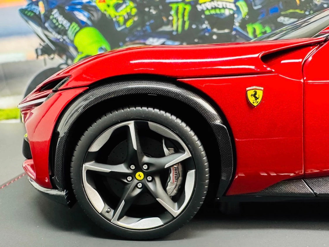 BBR Ferrari Purosangue Volcano Red 1/18 Fully Opening Diecast Model