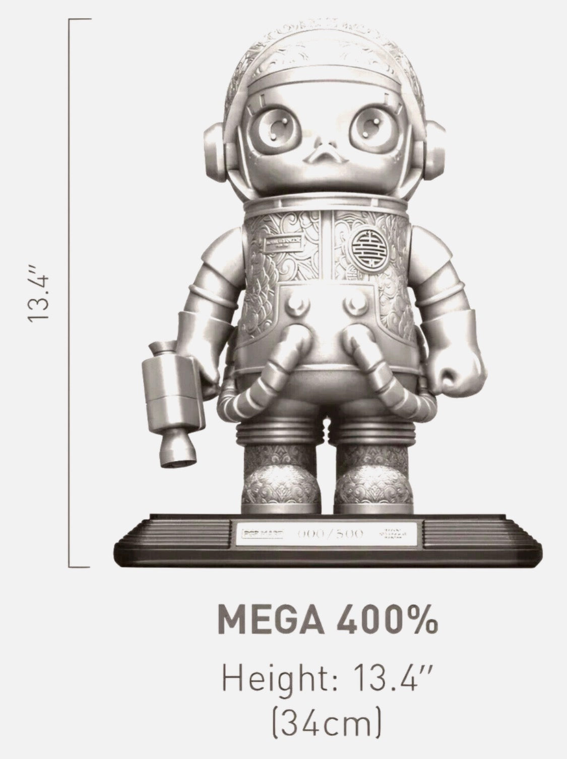 Pop Mart Mega Space Molly 400% Royal Selangor Limited Edition Statue