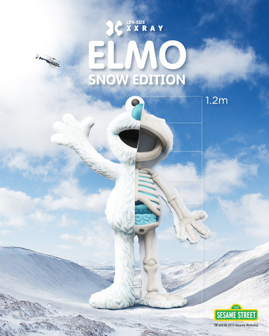 Mighty Jaxx Life-Size XXRAY Elmo “Snow Edition” | Limited to 100 pcs | Air Shipping from China