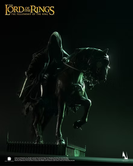 INART 1/6 The Lord of the Rings Nazgûl Ringwraith on Horse Deluxe Figure (Ag-A013D1)