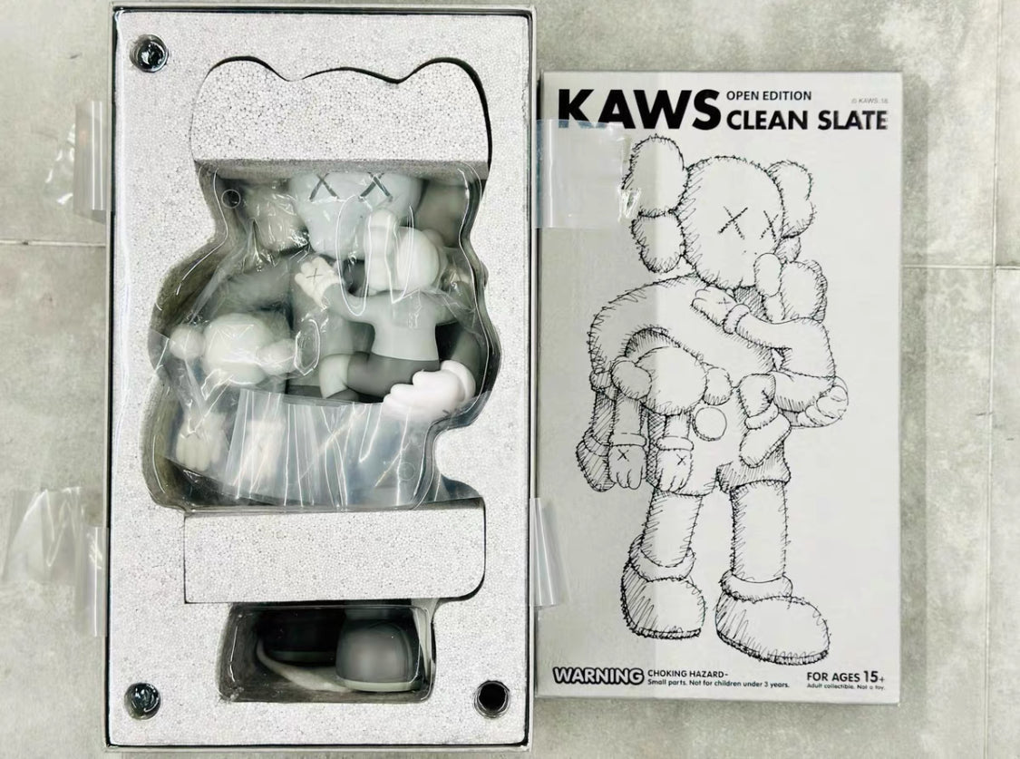 KAWS clean slate grey version limited edition resin figure collectible