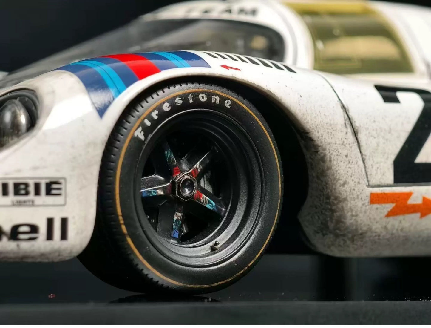 Amalgam 1:18 Porsche 917K #22 Le Mans 1971 Winner Weathered Resin Model