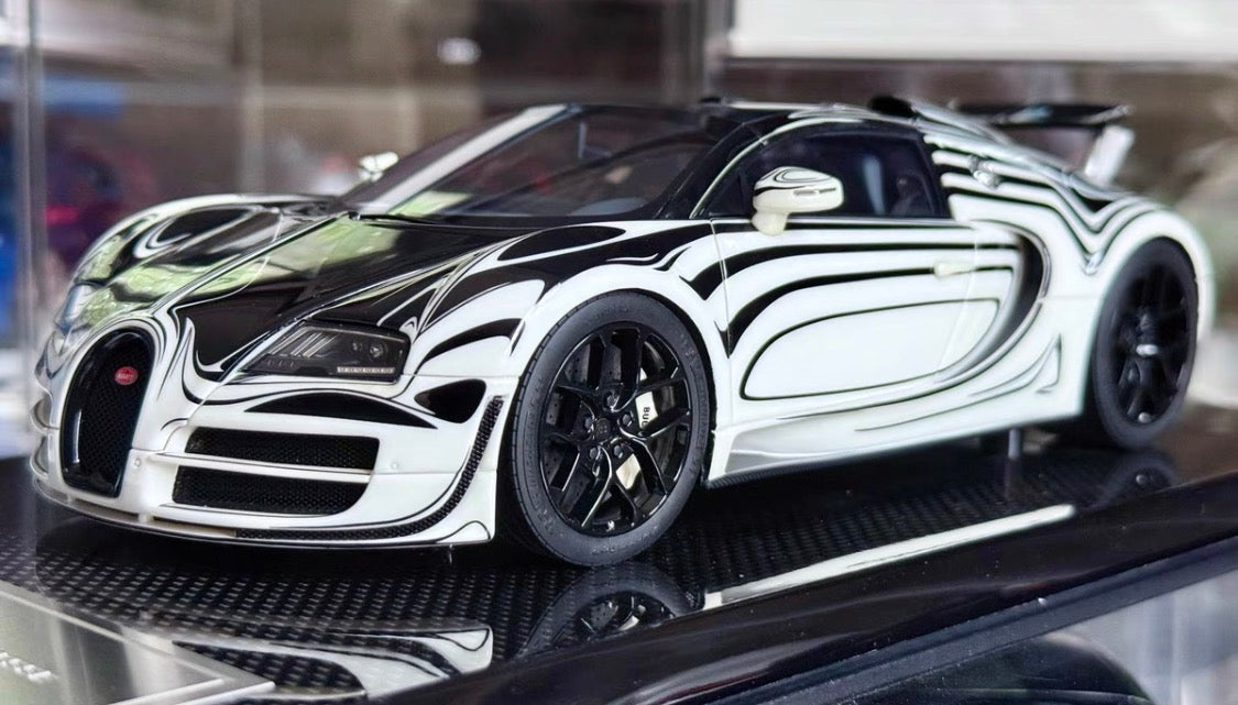 Dino Model 1/18 Bugatti Veyron Supercar Resin Model – Night Glow Blue Limited Edition