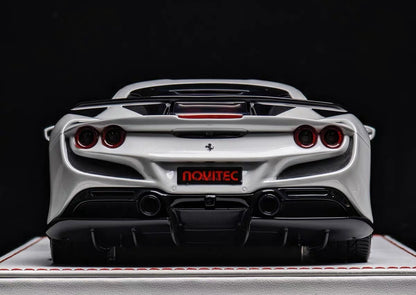 Davis & Giovanni 1/18 Ferrari F8 Tributo Novitec Tuned White Resin Model with Bronze Wheels – Limited Collectible