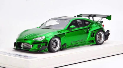 FuelMe Rocket Bunny Toyota GT86 V3 Green Chrome Edition 1/18 Resin Model