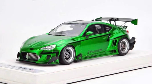 FuelMe Rocket Bunny Toyota GT86 V3 Green Chrome Edition 1/18 Resin Model