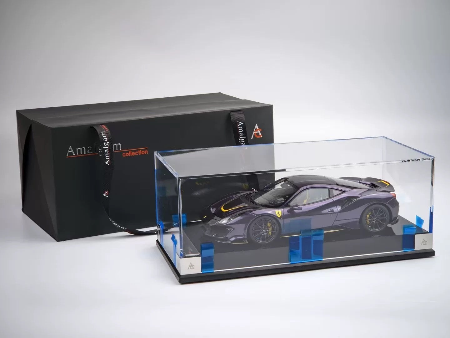 Amalgam 1/18 Ferrari 488 Pista Viola Resin Model