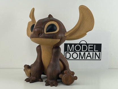 Disney x ge stitch wooden sculpture – museum eternal series – limited 100 + 10 ap – 50cm
