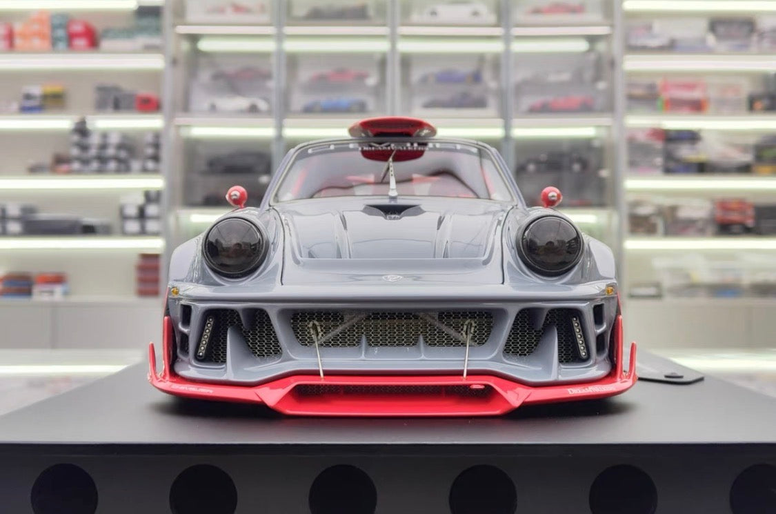 Dreamwalkers 1/18 Porsche 911 RWB Style Widebody Resin Model Grey