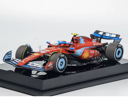 Amalgam 1/18 Ferrari SF-24 Miami GP 2024 #55 Carlos Sainz Resin Model