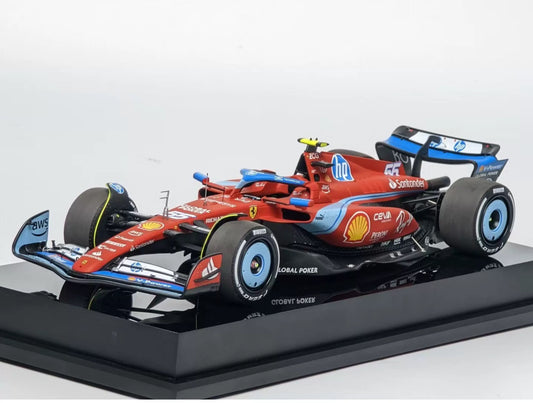 Amalgam 1/18 Ferrari SF-24 Miami GP 2024 #55 Carlos Sainz Resin Model