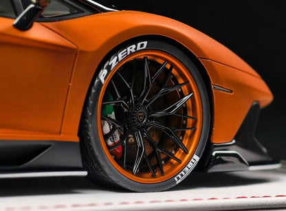 Davis&Giovanni 1/18 lamborghini lp750-4 sv matte orange custom – limited to 8 pcs