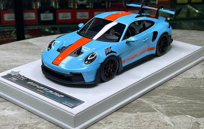FuelMe Porsche 911 GT3 RS 992 Gulf Livery Limited 20 1/18 Resin Model