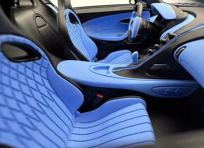 HH 1/18 Bugatti Chiron Super Sport Blue Carbon Fiber Finish Resin Model – Limited Edition Collectible