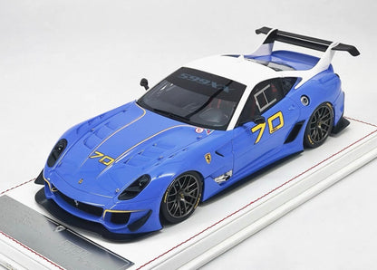 DG Model 1/18 Ferrari 599 XX EVO #70 Blue Resin Display Model
