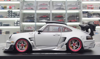 Dreamwalkers 1/18 Porsche 911 CHEVALIER D995 Satin Silver Resin Model