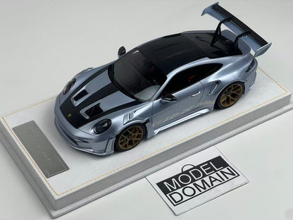 HH 1/18 Porsche 911 GT3 RS 992 Ice Blue Private Commission – Air Shipping