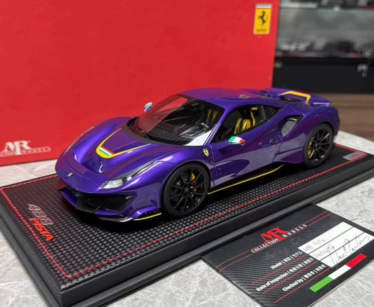 MR Ferrari 488 Pista 1:18 purple one-off edition