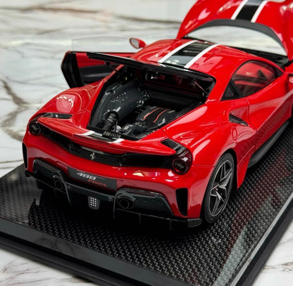 DM Model 1/18 Ferrari 488 Pista Fully Open Resin Limited Edition