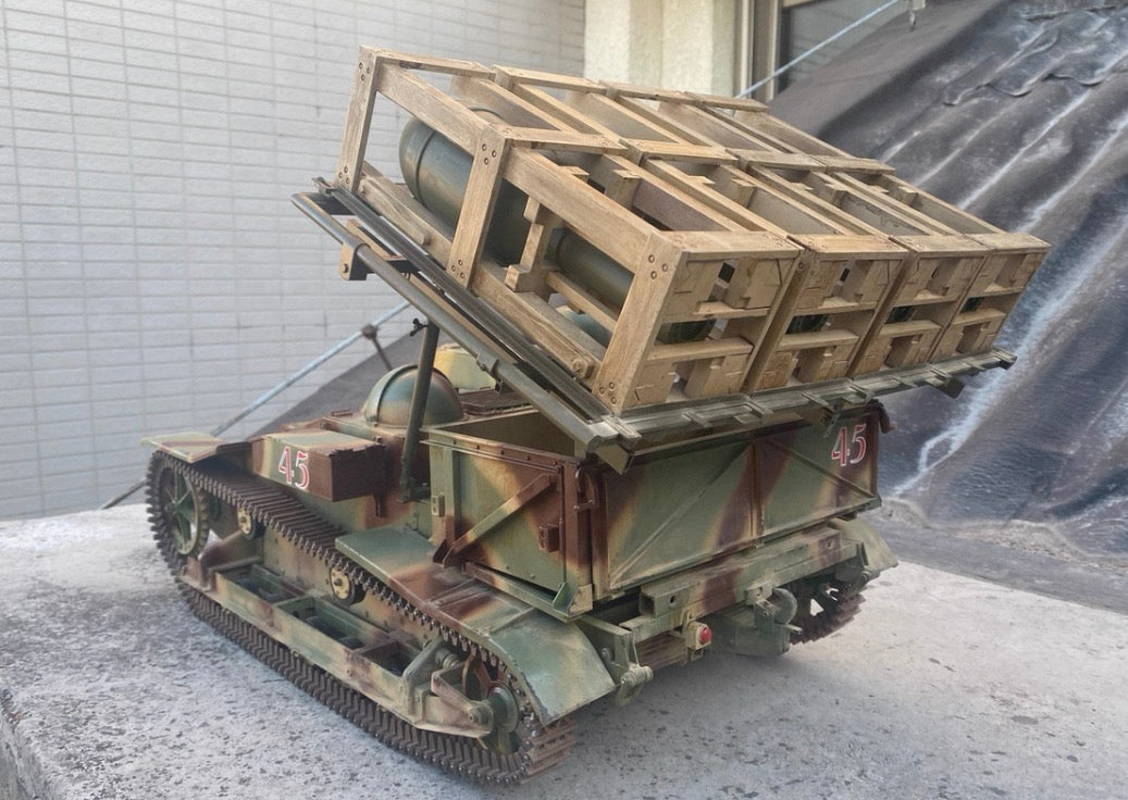 1/6 Scale Renault UE Tractor German Captured Rocket Launcher Display Model