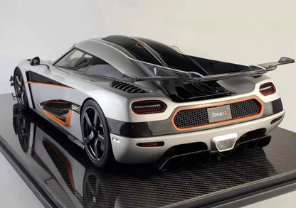 Frontiart 1/8 Koenigsegg Agera One:1 Silver Hypercar Model – Fully Handcrafted
