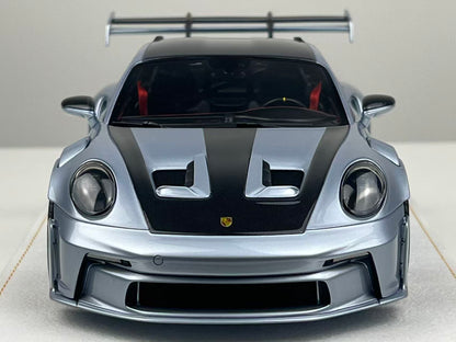 HH 1/18 Porsche 911 GT3 RS 992 Ice Blue Private Commission – Air Shipping