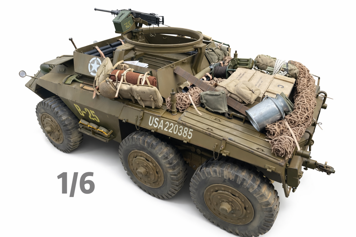 1/6 Scale WWII US Army M20 Armored Utility Car Custom Display Model
