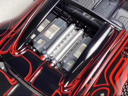 HH 1/18 Bugatti Veyron Resin Model Ceramic Red & Black