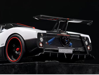HH Model 1/18 Pagani Zonda Cinque White Carbon Resin Model