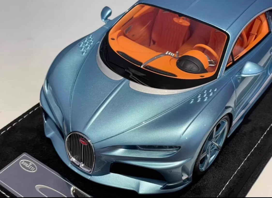 HH 1/18 Bugatti Chiron Super Sport Horizon Blue Resin Model