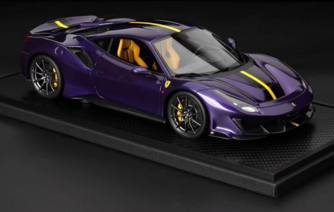 BBR 1/18 Ferrari 488 Pista Viola Hong Kong Special Edition Limited 16/25