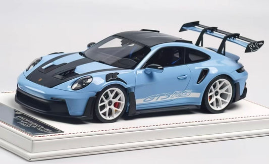 Davis & Giovanni Porsche 911 (992) GT3 RS Gentian Blue Limited Edition 1/18 Resin Model