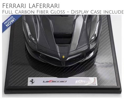 BBR 1/12 Ferrari LaFerrari Full Carbon Gloss Resin Model BBR1222FC-25